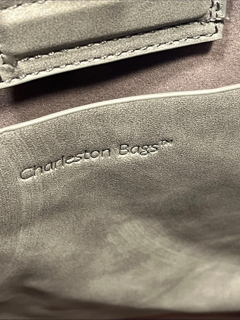 Charleston Bags Gray Oversized Hobo Bag Slouch Shoulder Tote‎ Vegan Leather